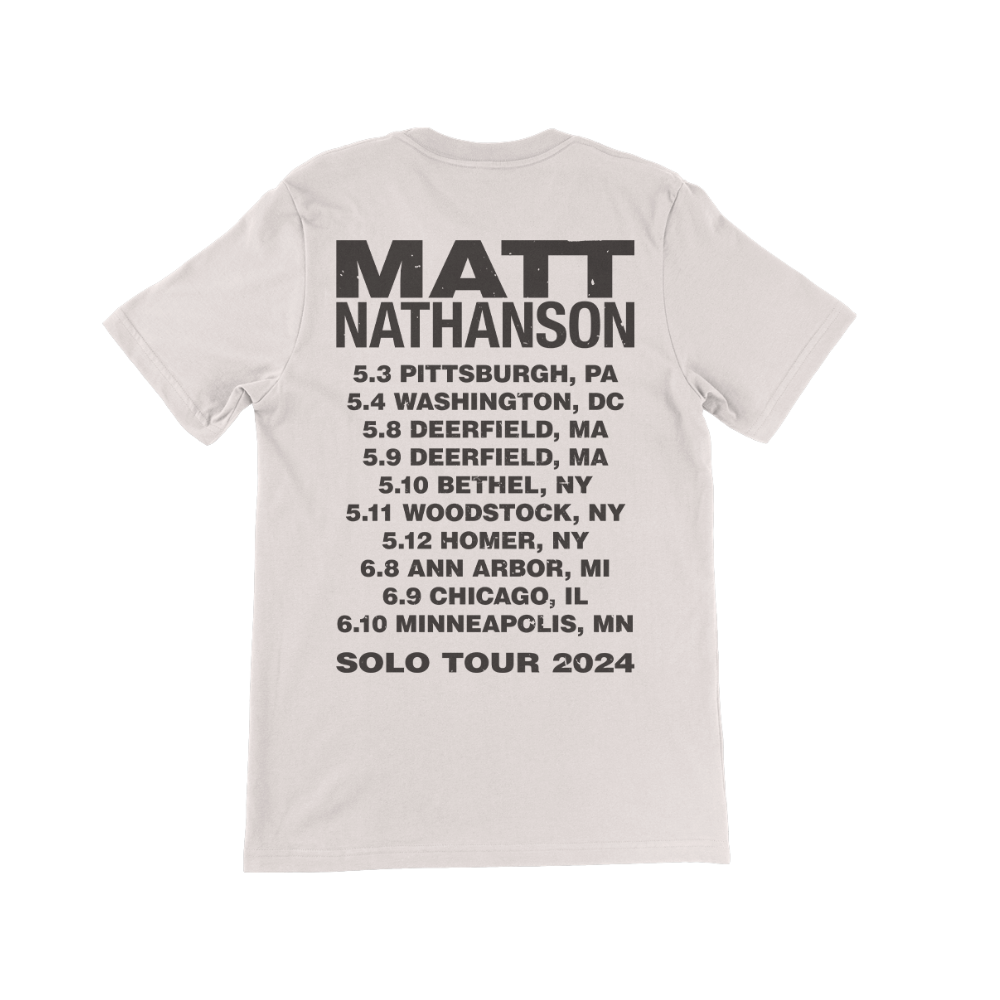 Matt Nathanson - White Solo Tour 2024 T-shirt